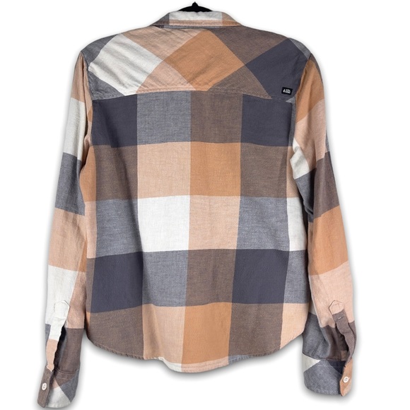 Volcom long sleeve plaid flannel button up shirt size small - Picture 7 of 11